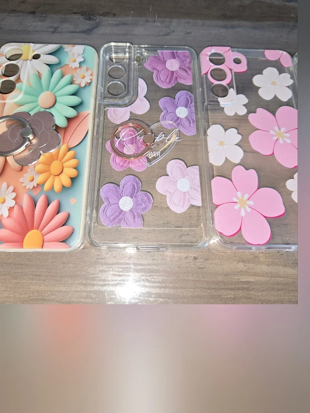 SAMSUNG GALAXY 22 PHONE CASE COVERS + SCREEN PROTECTOR & PHONE RING 6 Pieces
